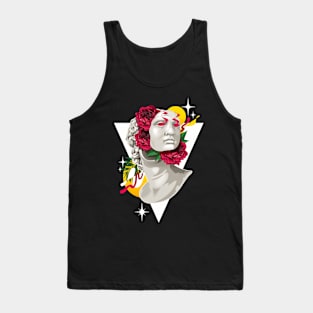 Antique Bust with Flowers Tank Top